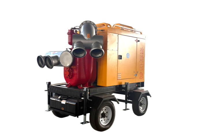 DB1000QZ-25T 1000m3/h Mobile Trailer Diesel Engine Water Pump