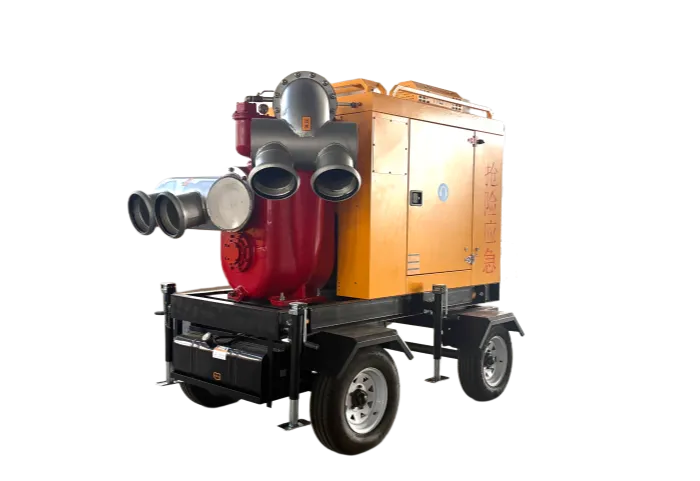 DB1000QZ-25T 1000m3/h Mobile Trailer Diesel Engine Water Pump