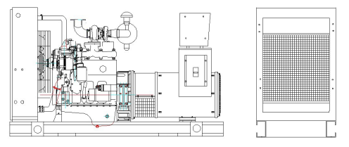 132KW Weichai diesel genset