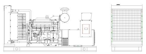 250KW Yuchai open type genset