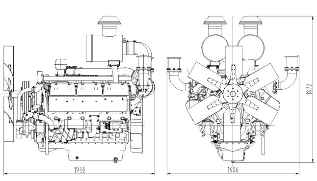 SDEC SC27G830D2 Engine structure