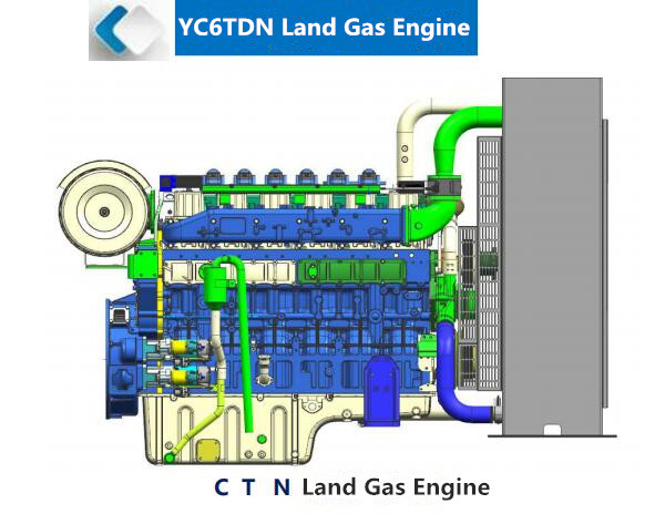 Yuchai YC6TDN gas generator set engine