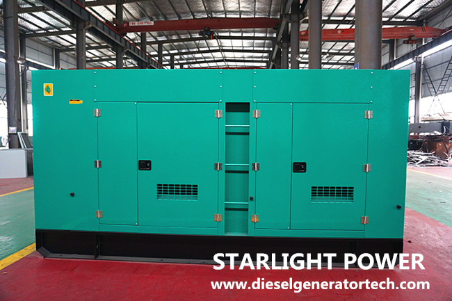 Silent diesel generator