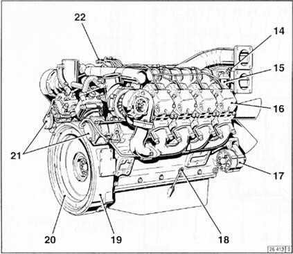 Deutz engine BF12M1015CP Cylinder