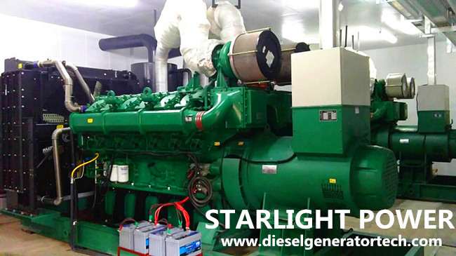multiple diesel generators in the machine room