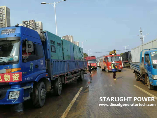 Two silent diesel genset for the hospital