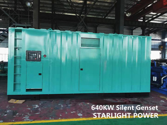 640KW silent generator