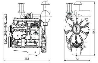 Shangchai Diesel Generator SC7H230D2 Technical Data