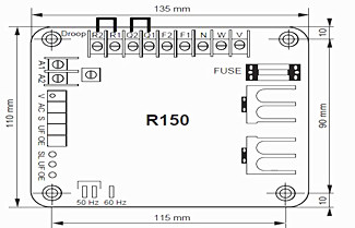 General Description of Leroy-Somer Alternator R150 AVR
